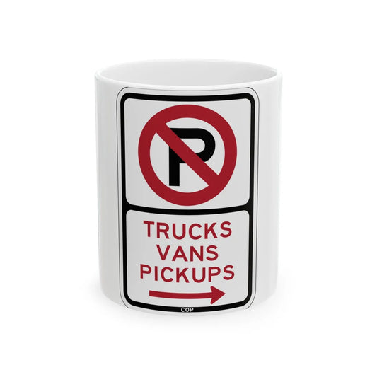 PBOT Road sign P1955R (Oregon) (Road Sign) White Coffee Mug 11oz - Go Mug Yourself