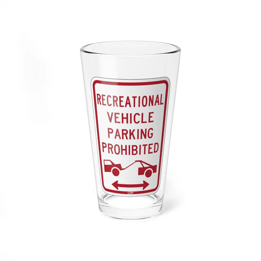 PBOT Road sign P1957D (Oregon) (Road Sign) Pint Glass 16oz 16oz - Go Mug Yourself