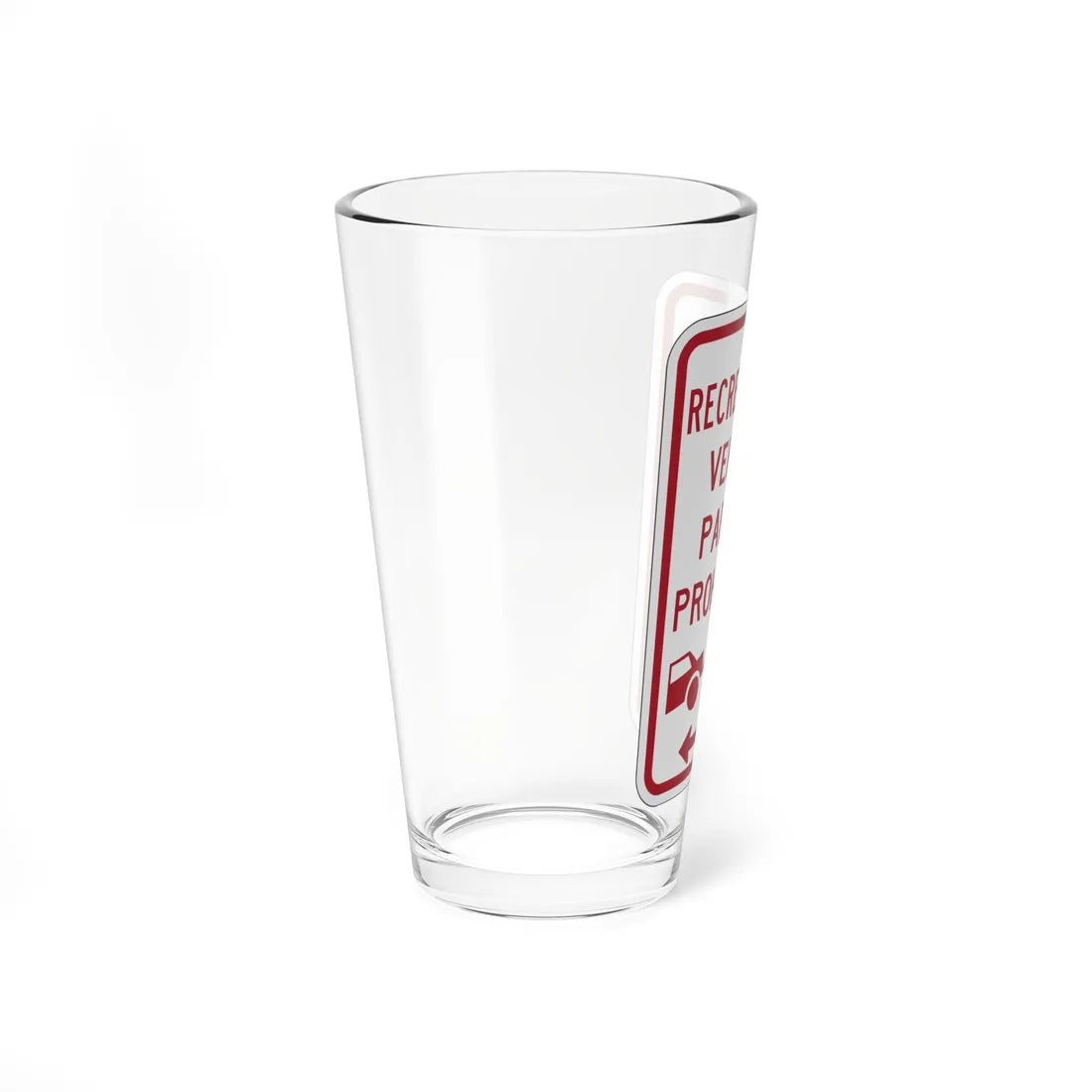 PBOT Road sign P1957D (Oregon) (Road Sign) Pint Glass 16oz - Go Mug Yourself