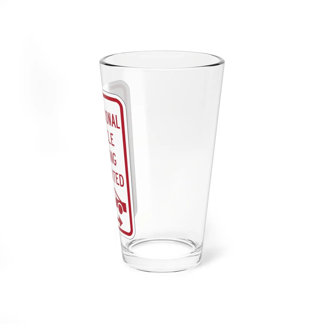 PBOT Road sign P1957D (Oregon) (Road Sign) Pint Glass 16oz - Go Mug Yourself