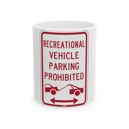PBOT Road sign P1957D (Oregon) (Road Sign) White Coffee Mug 11oz - Go Mug Yourself
