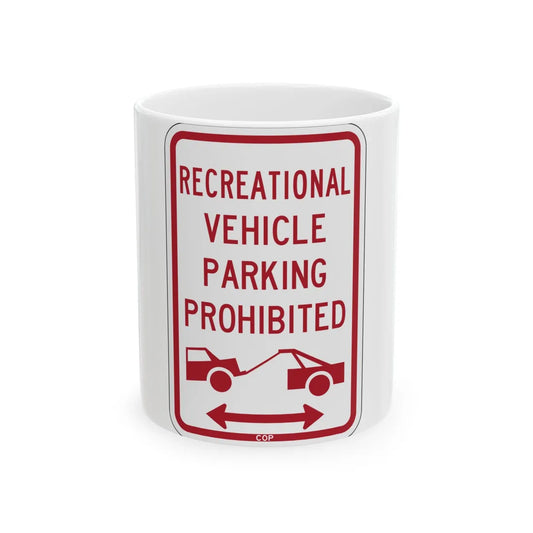 PBOT Road sign P1957D (Oregon) (Road Sign) White Coffee Mug 11oz - Go Mug Yourself
