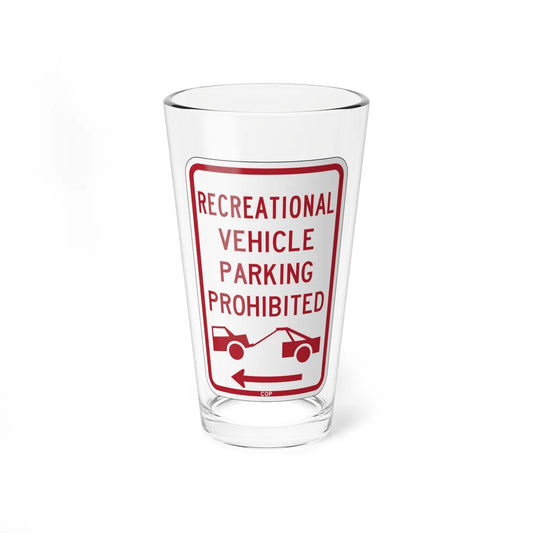 PBOT Road sign P1957L (Oregon) (Road Sign) Pint Glass 16oz 16oz - Go Mug Yourself