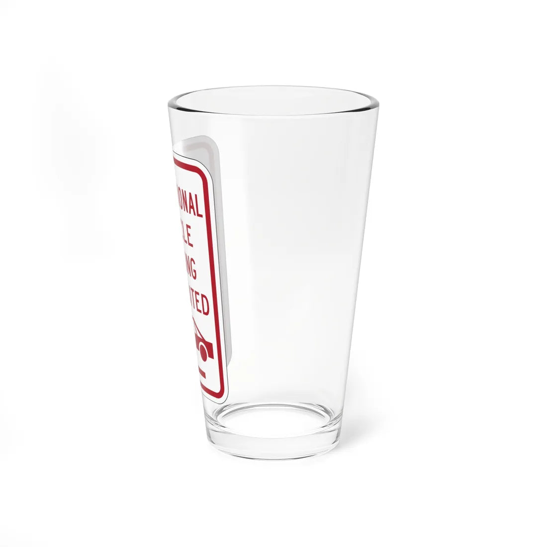 PBOT Road sign P1957L (Oregon) (Road Sign) Pint Glass 16oz - Go Mug Yourself