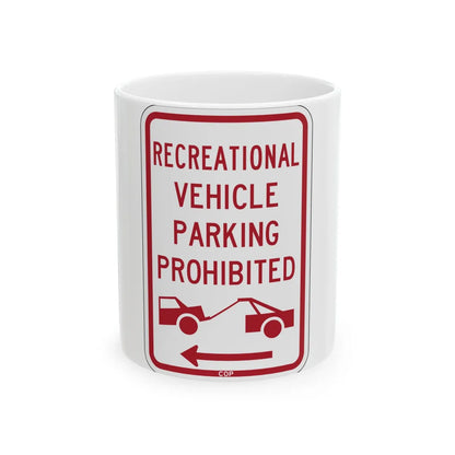 PBOT Road sign P1957L (Oregon) (Road Sign) White Coffee Mug 11oz - Go Mug Yourself