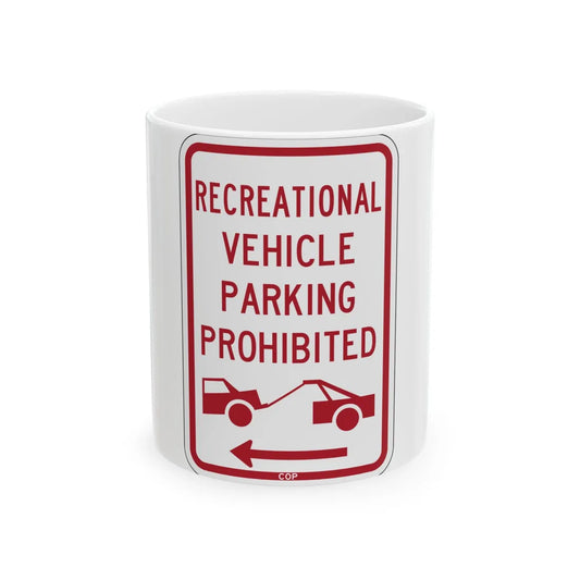 PBOT Road sign P1957L (Oregon) (Road Sign) White Coffee Mug 11oz - Go Mug Yourself