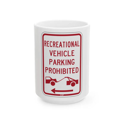 PBOT Road sign P1957L (Oregon) (Road Sign) White Coffee Mug 15oz - Go Mug Yourself
