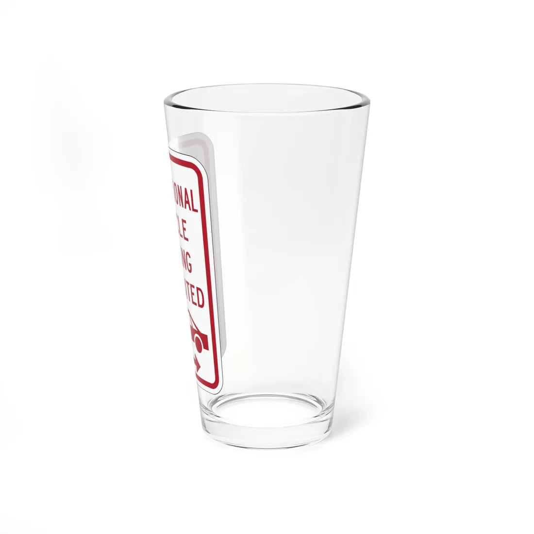 PBOT Road sign P1957R (Oregon) (Road Sign) Pint Glass 16oz - Go Mug Yourself