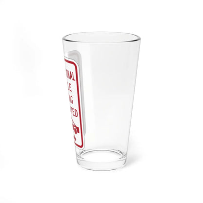 PBOT Road sign P1957R (Oregon) (Road Sign) Pint Glass 16oz - Go Mug Yourself