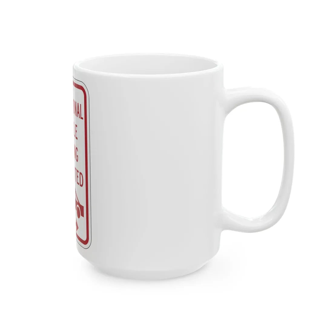 PBOT Road sign P1957R (Oregon) (Road Sign) White Coffee Mug - Go Mug Yourself