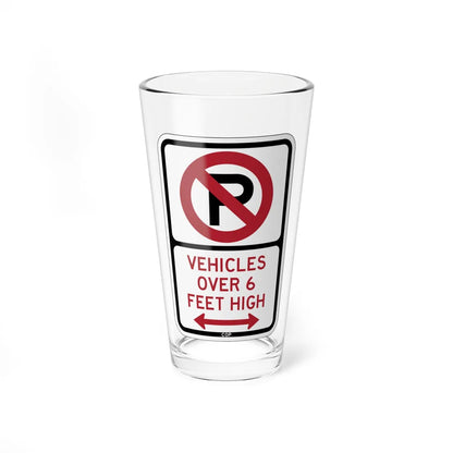 PBOT Road sign P1960D (Oregon) (Road Sign) Pint Glass 16oz - Go Mug Yourself