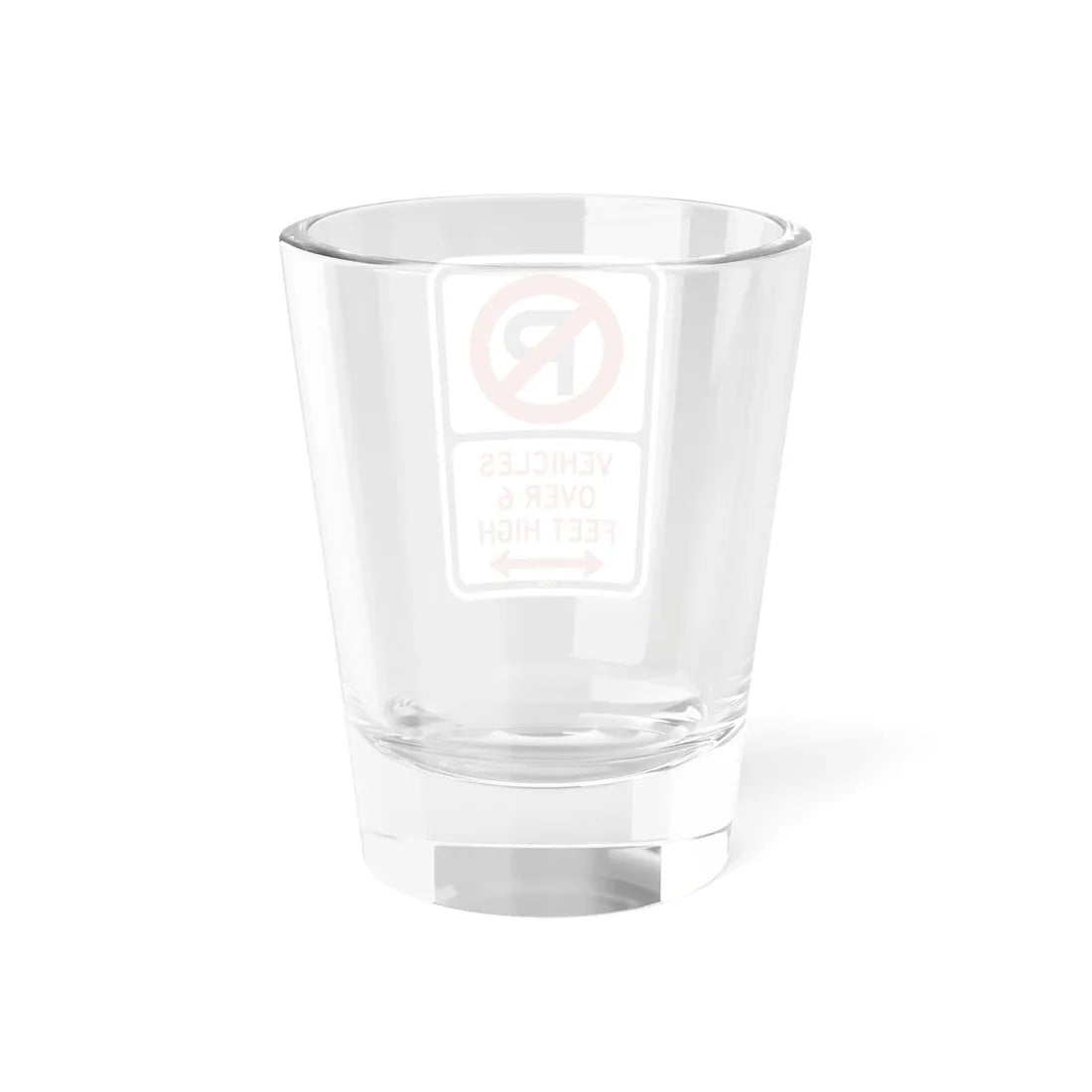 PBOT Road sign P1960D (Oregon) (Road Sign) Shot Glass 1.5oz - Go Mug Yourself