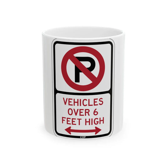 PBOT Road sign P1960D (Oregon) (Road Sign) White Coffee Mug 11oz - Go Mug Yourself