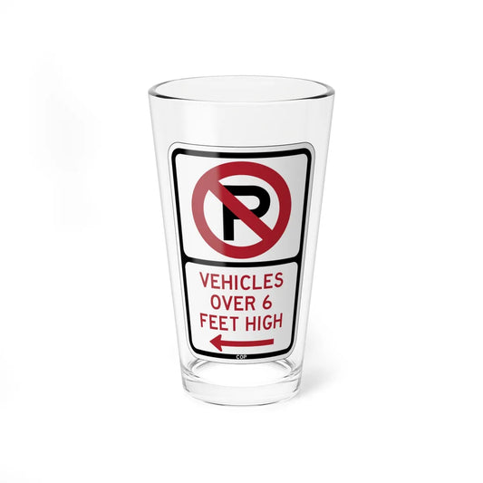 PBOT Road sign P1960L (Oregon) (Road Sign) Pint Glass 16oz 16oz - Go Mug Yourself