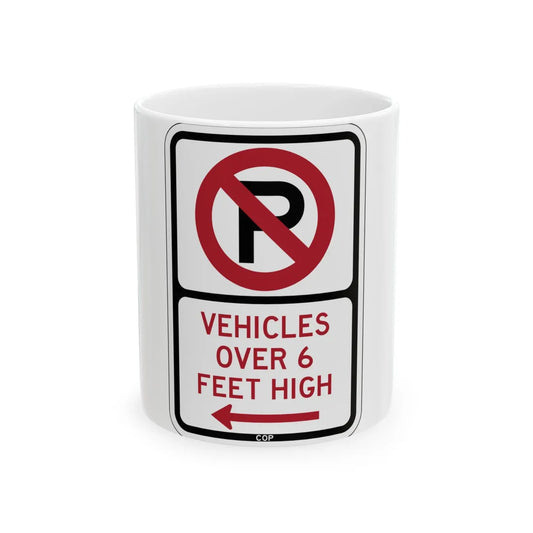 PBOT Road sign P1960L (Oregon) (Road Sign) White Coffee Mug 11oz - Go Mug Yourself