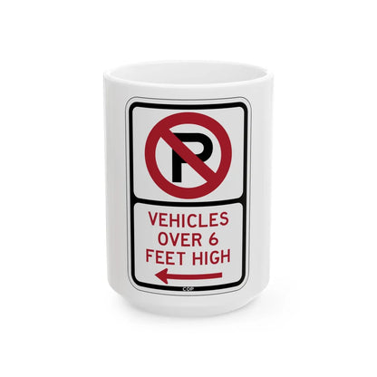 PBOT Road sign P1960L (Oregon) (Road Sign) White Coffee Mug 15oz - Go Mug Yourself