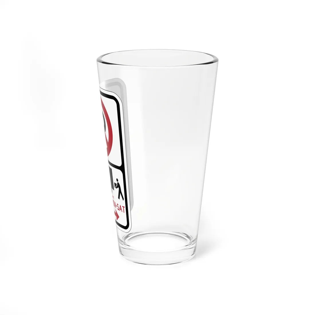 PBOT Road sign P2020D (Oregon) (Road Sign) Pint Glass 16oz - Go Mug Yourself
