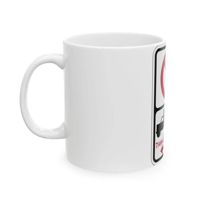 PBOT Road sign P2020D (Oregon) (Road Sign) White Coffee Mug - Go Mug Yourself