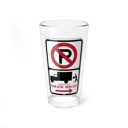 PBOT Road sign P2020R (Oregon) (Road Sign) Pint Glass 16oz 16oz - Go Mug Yourself
