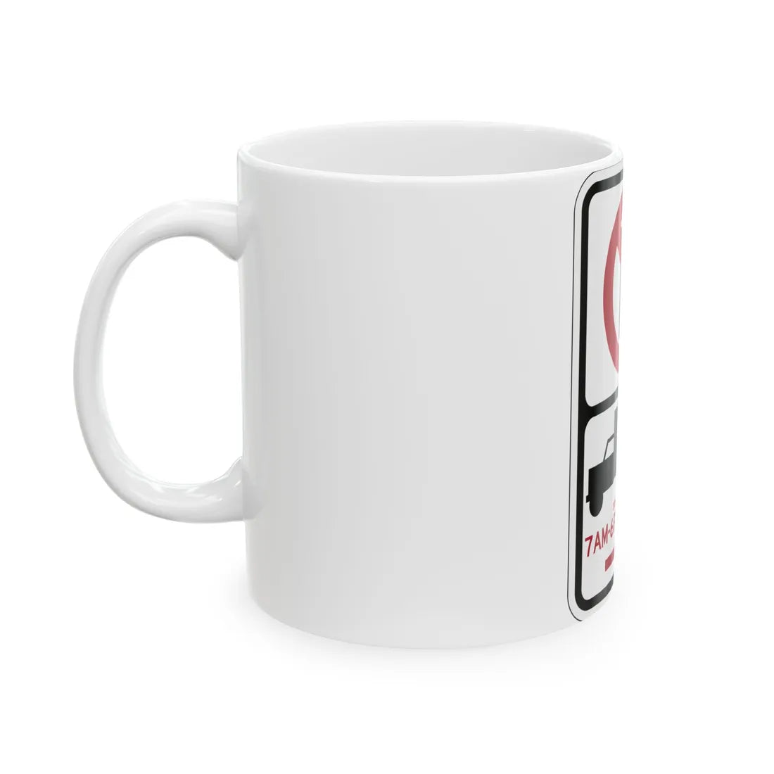 PBOT Road sign P2020R (Oregon) (Road Sign) White Coffee Mug - Go Mug Yourself