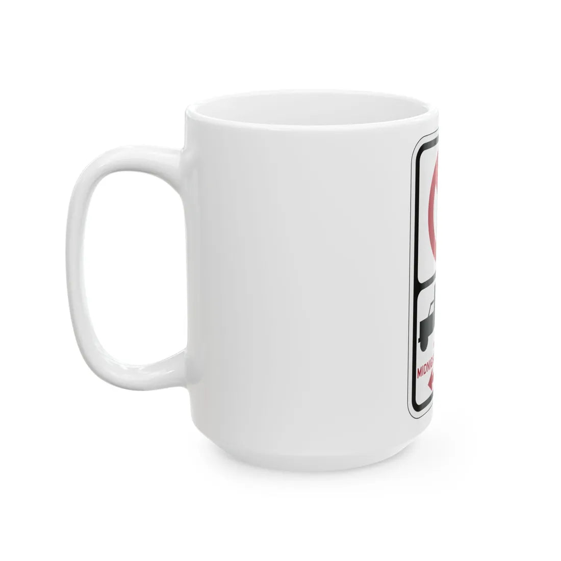 PBOT Road sign P2026D (Oregon) (Road Sign) White Coffee Mug - Go Mug Yourself