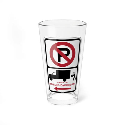 PBOT Road sign P2026L (Oregon) (Road Sign) Pint Glass 16oz 16oz - Go Mug Yourself