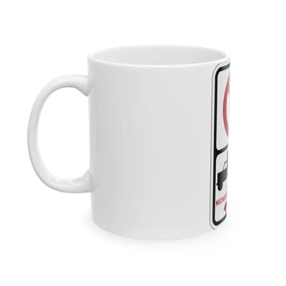 PBOT Road sign P2026L (Oregon) (Road Sign) White Coffee Mug - Go Mug Yourself