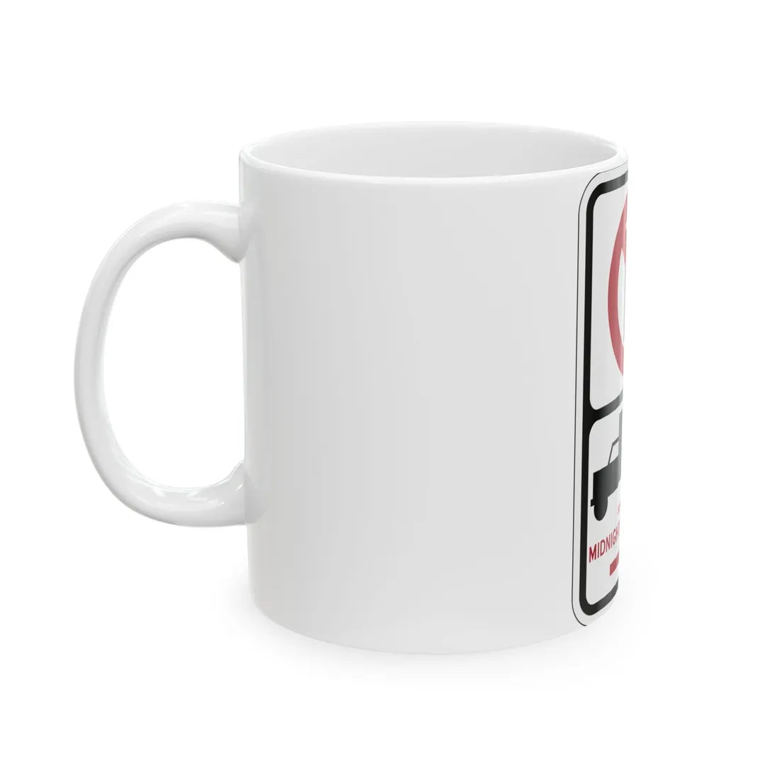 PBOT Road sign P2026R (Oregon) (Road Sign) White Coffee Mug - Go Mug Yourself