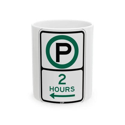 PBOT Road sign P3800L (Oregon) (Road Sign) White Coffee Mug 11oz - Go Mug Yourself