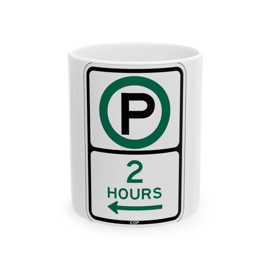 PBOT Road sign P3800L (Oregon) (Road Sign) White Coffee Mug 11oz - Go Mug Yourself