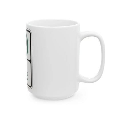 PBOT Road sign P3800L (Oregon) (Road Sign) White Coffee Mug - Go Mug Yourself