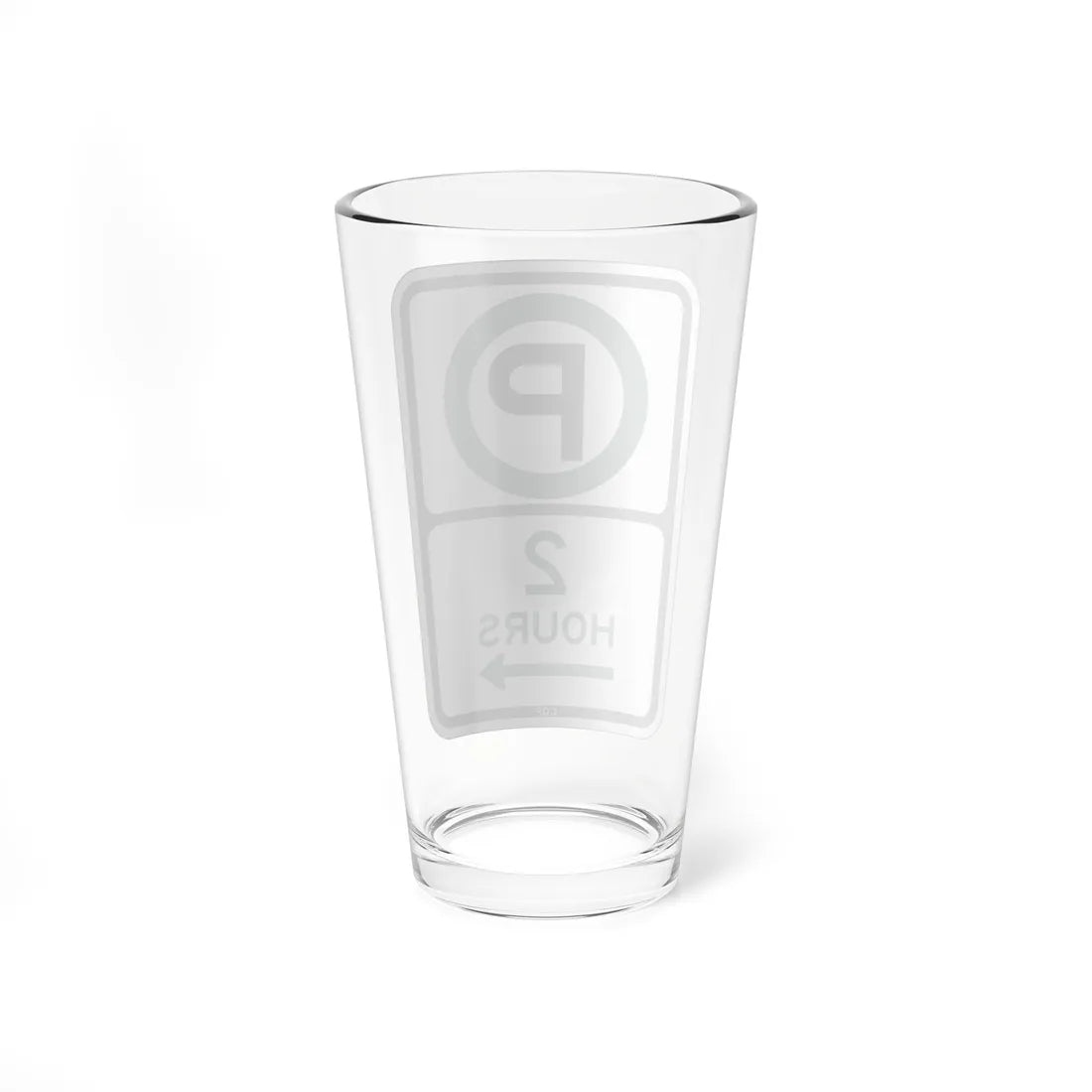 PBOT Road sign P3800R (Oregon) (Road Sign) Pint Glass 16oz - Go Mug Yourself