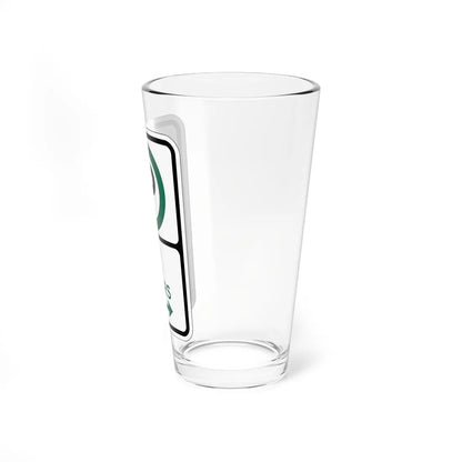 PBOT Road sign P3800R (Oregon) (Road Sign) Pint Glass 16oz - Go Mug Yourself