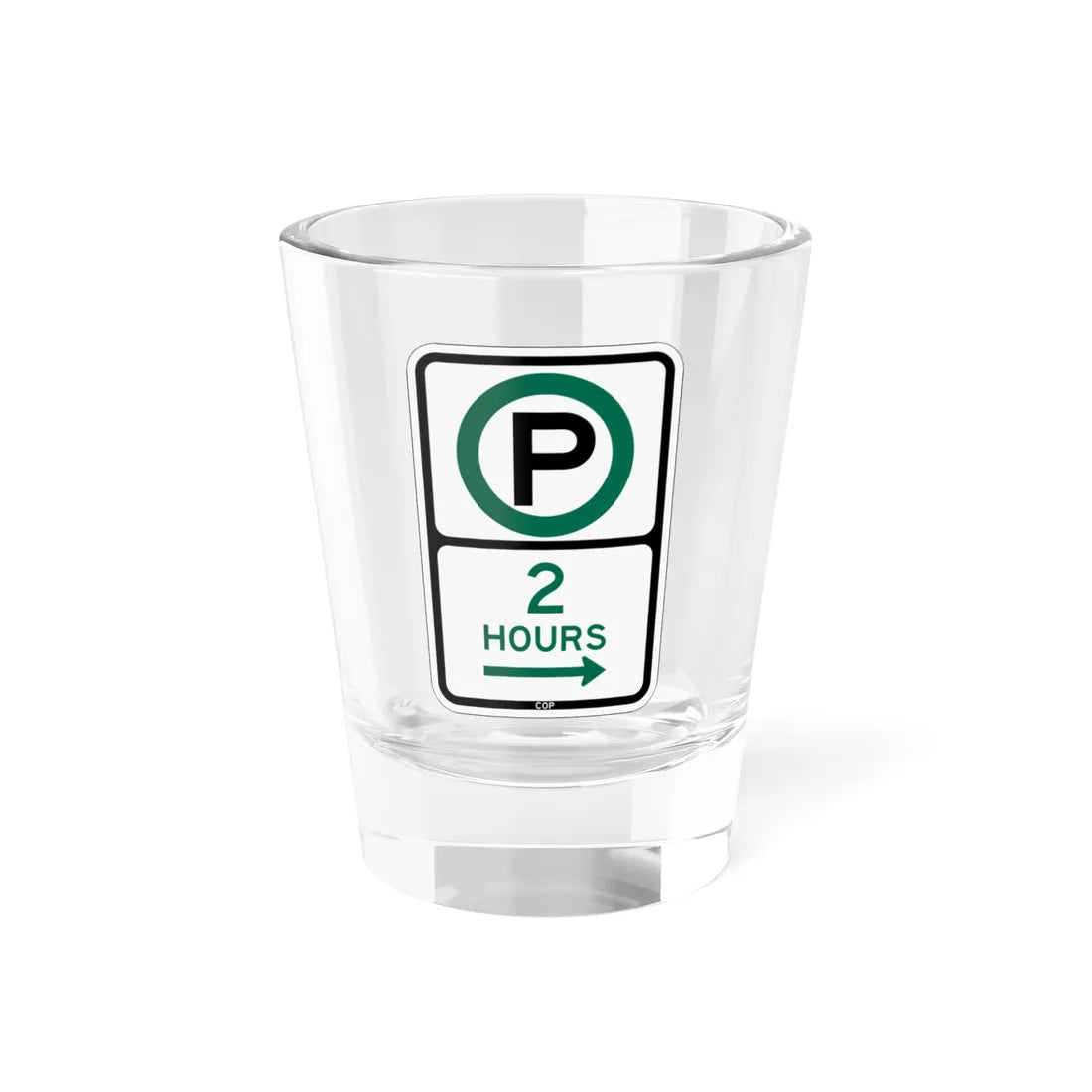 PBOT Road sign P3800R (Oregon) (Road Sign) Shot Glass 1.5oz 1.5oz - Go Mug Yourself