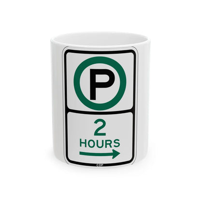 PBOT Road sign P3800R (Oregon) (Road Sign) White Coffee Mug 11oz - Go Mug Yourself