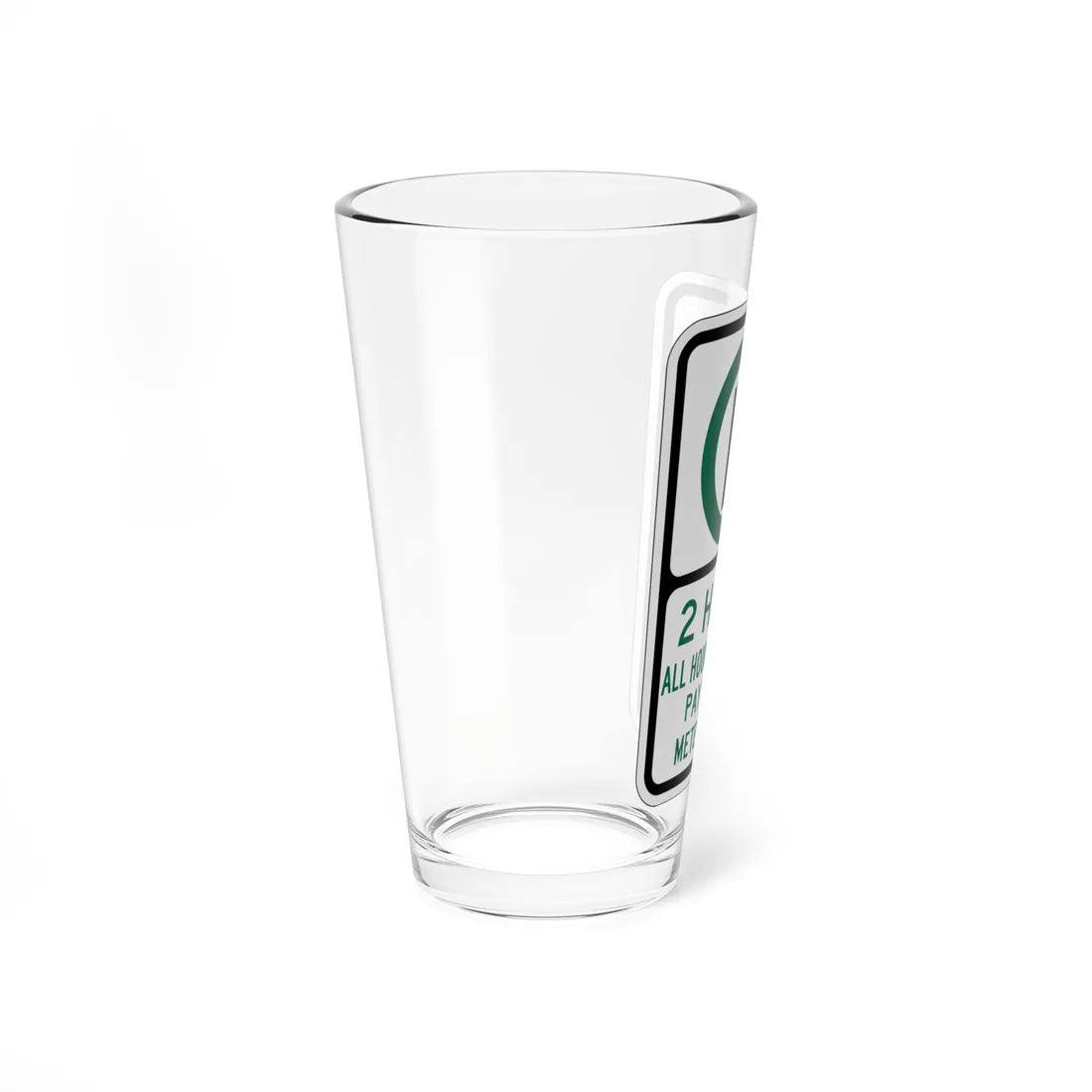 PBOT Road sign P3801 (Oregon) (Road Sign) Pint Glass 16oz - Go Mug Yourself
