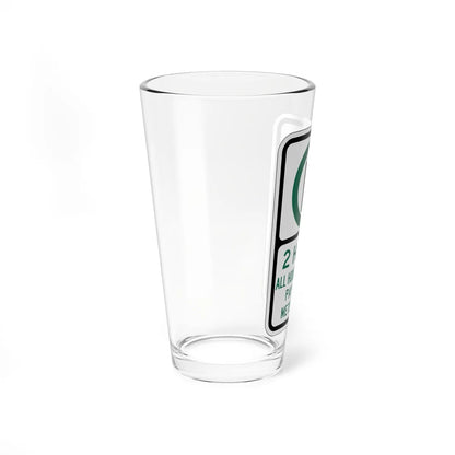PBOT Road sign P3801 (Oregon) (Road Sign) Pint Glass 16oz - Go Mug Yourself