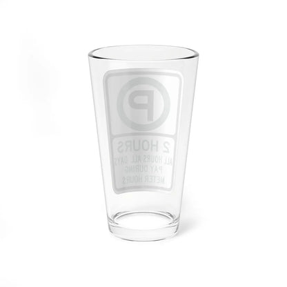 PBOT Road sign P3801 (Oregon) (Road Sign) Pint Glass 16oz - Go Mug Yourself