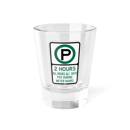 PBOT Road sign P3801 (Oregon) (Road Sign) Shot Glass 1.5oz 1.5oz - Go Mug Yourself