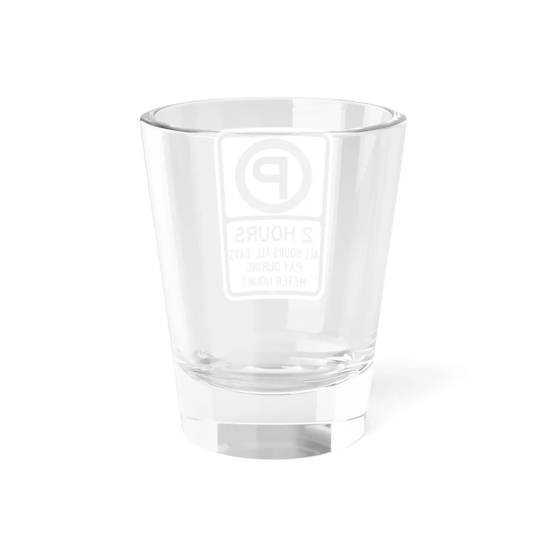PBOT Road sign P3801 (Oregon) (Road Sign) Shot Glass 1.5oz - Go Mug Yourself