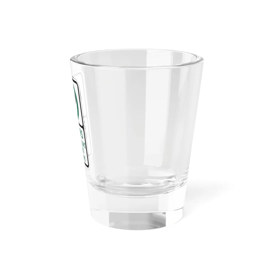 PBOT Road sign P3801 (Oregon) (Road Sign) Shot Glass 1.5oz - Go Mug Yourself