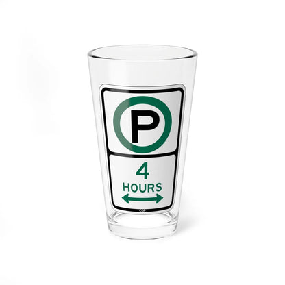 PBOT Road sign P3805D (Oregon) (Road Sign) Pint Glass 16oz 16oz - Go Mug Yourself