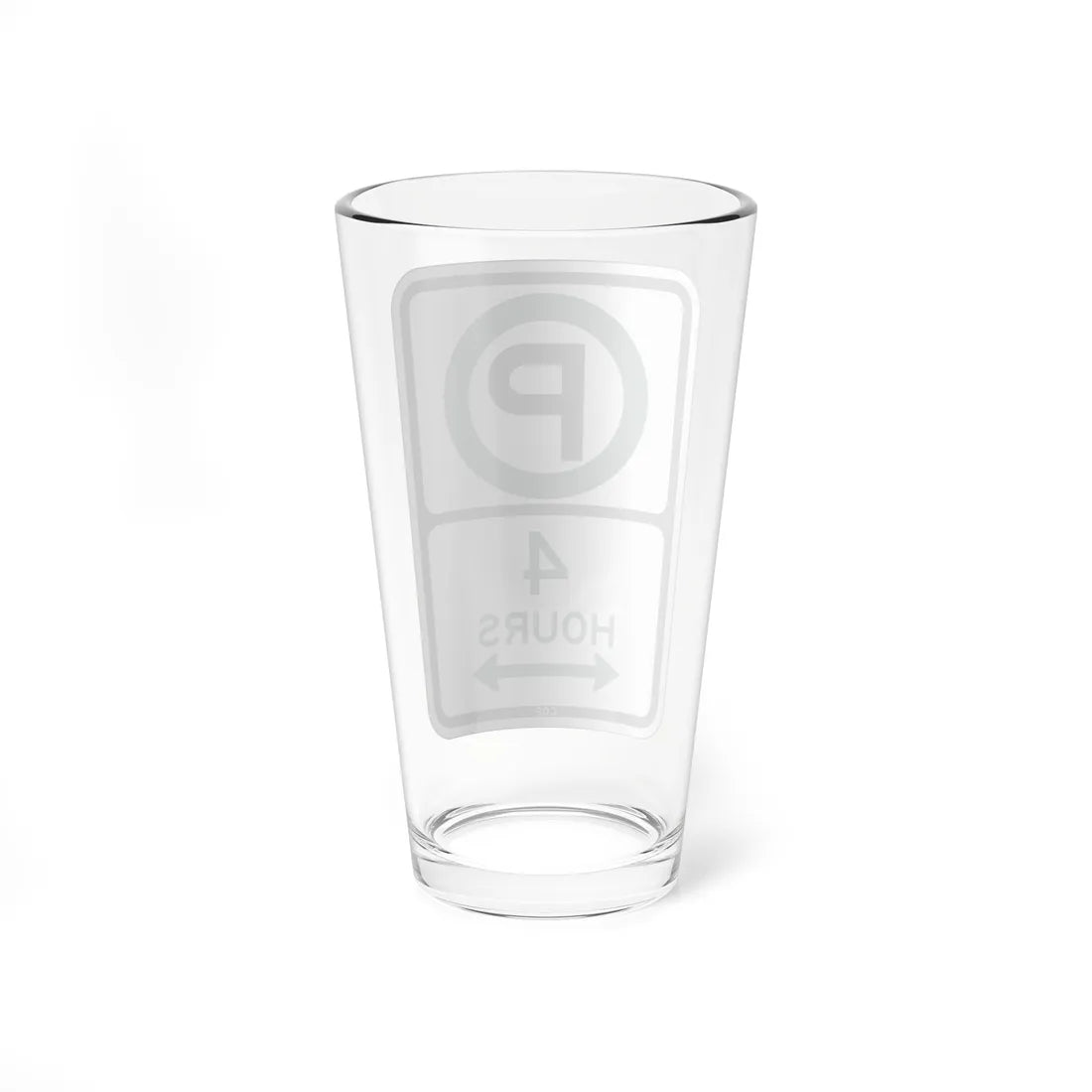 PBOT Road sign P3805D (Oregon) (Road Sign) Pint Glass 16oz - Go Mug Yourself