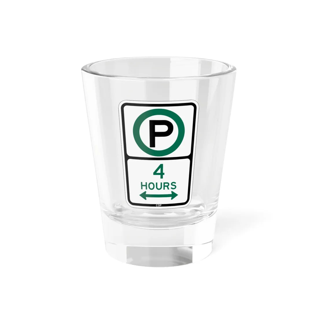 PBOT Road sign P3805D (Oregon) (Road Sign) Shot Glass 1.5oz 1.5oz - Go Mug Yourself