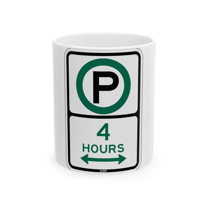 PBOT Road sign P3805D (Oregon) (Road Sign) White Coffee Mug 11oz - Go Mug Yourself
