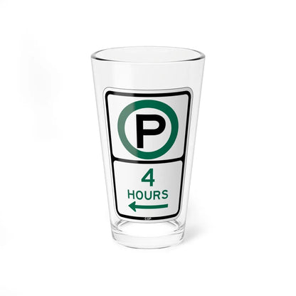 PBOT Road sign P3805L (Oregon) (Road Sign) Pint Glass 16oz 16oz - Go Mug Yourself