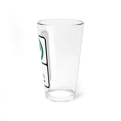 PBOT Road sign P3805L (Oregon) (Road Sign) Pint Glass 16oz - Go Mug Yourself