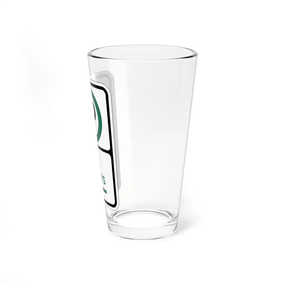 PBOT Road sign P3805L (Oregon) (Road Sign) Pint Glass 16oz - Go Mug Yourself