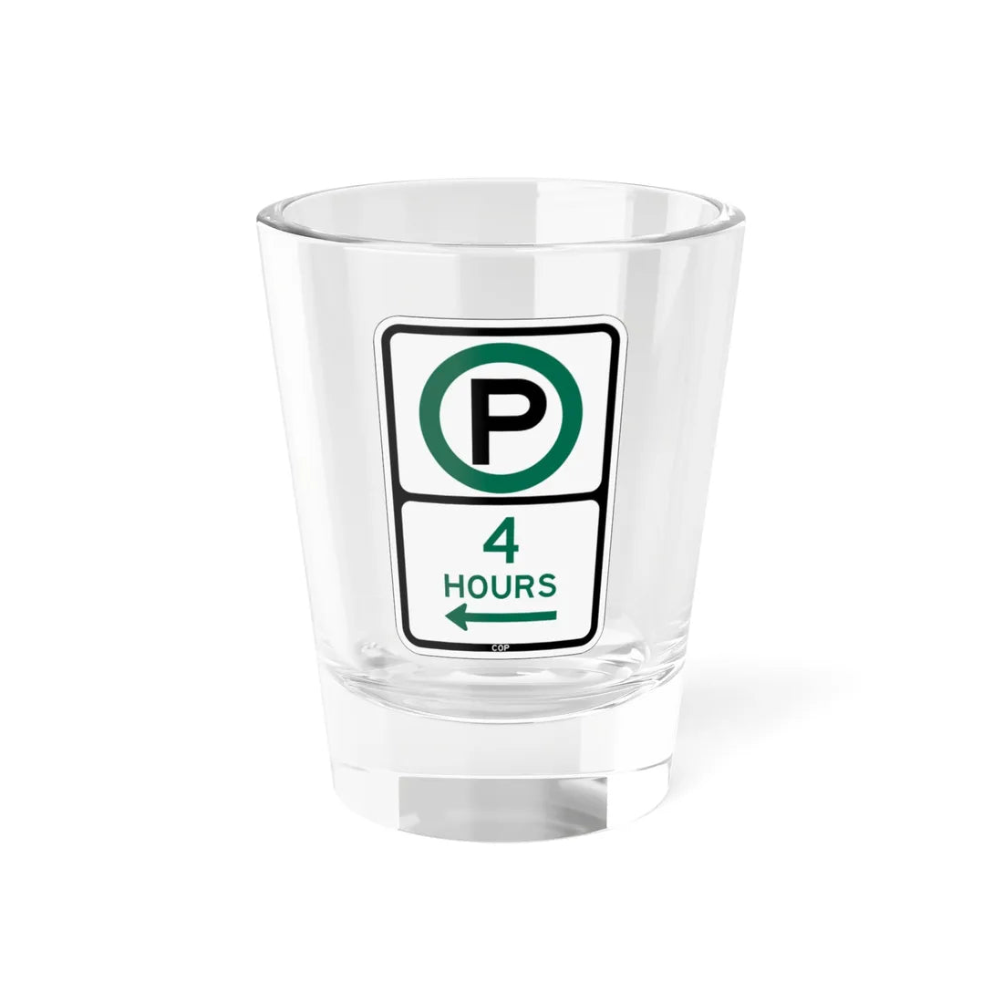 PBOT Road sign P3805L (Oregon) (Road Sign) Shot Glass 1.5oz 1.5oz - Go Mug Yourself