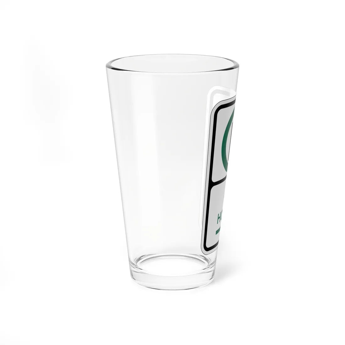 PBOT Road sign P3805R (Oregon) (Road Sign) Pint Glass 16oz - Go Mug Yourself
